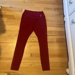 Red gymshark leggings